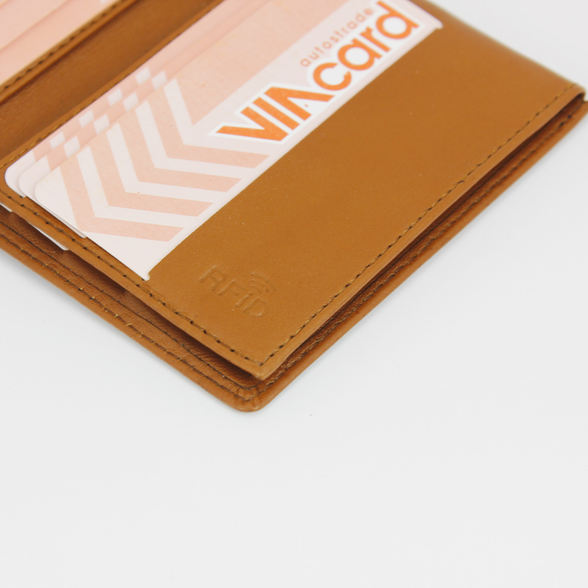 Portafoglio smart 76 cognac, dettaglio interno