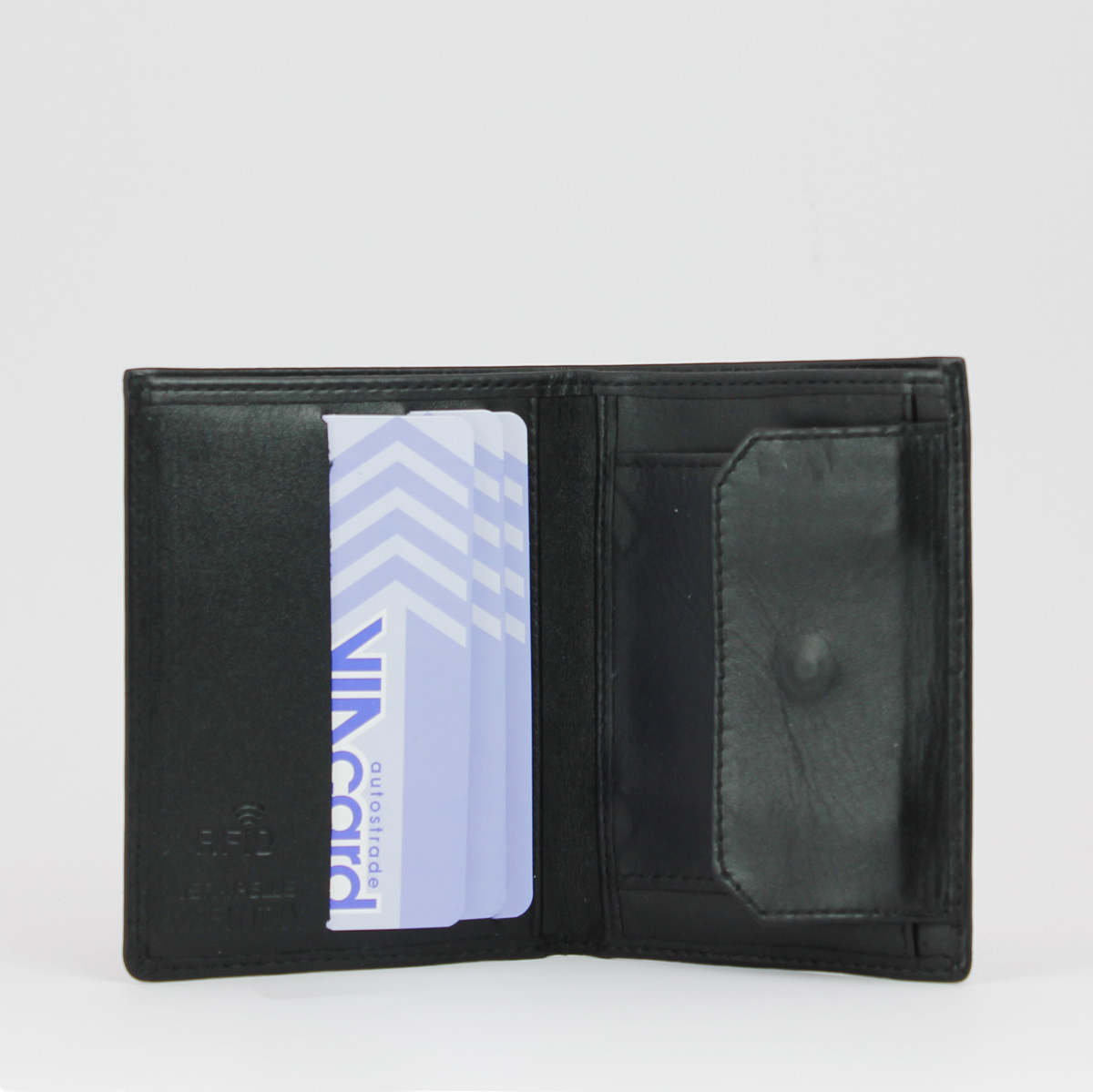 Portfoglio Smart 72 nero, marcato Woodillon
