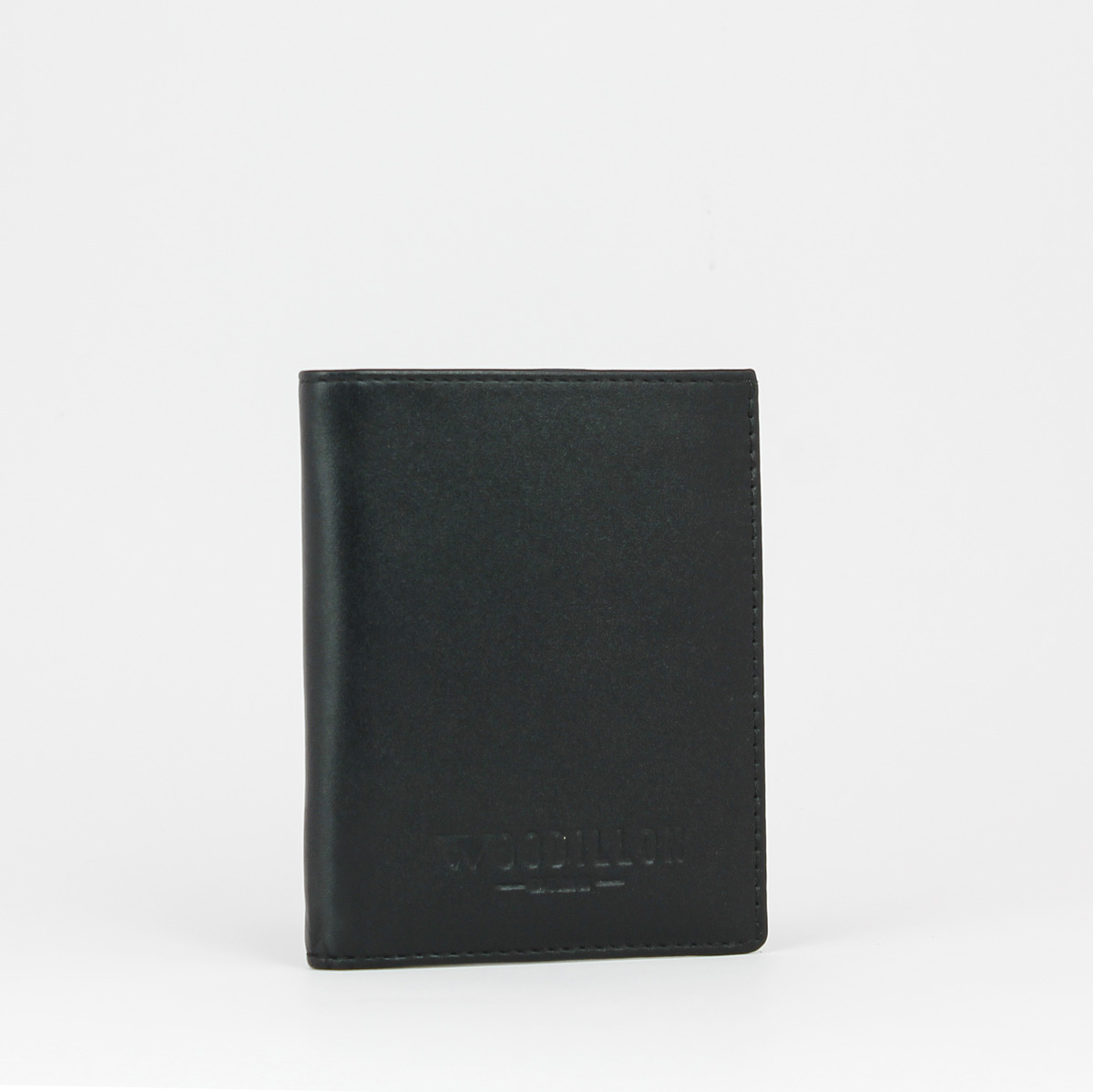 Portafoglio smart 72, nero senza elastico, Woodillon