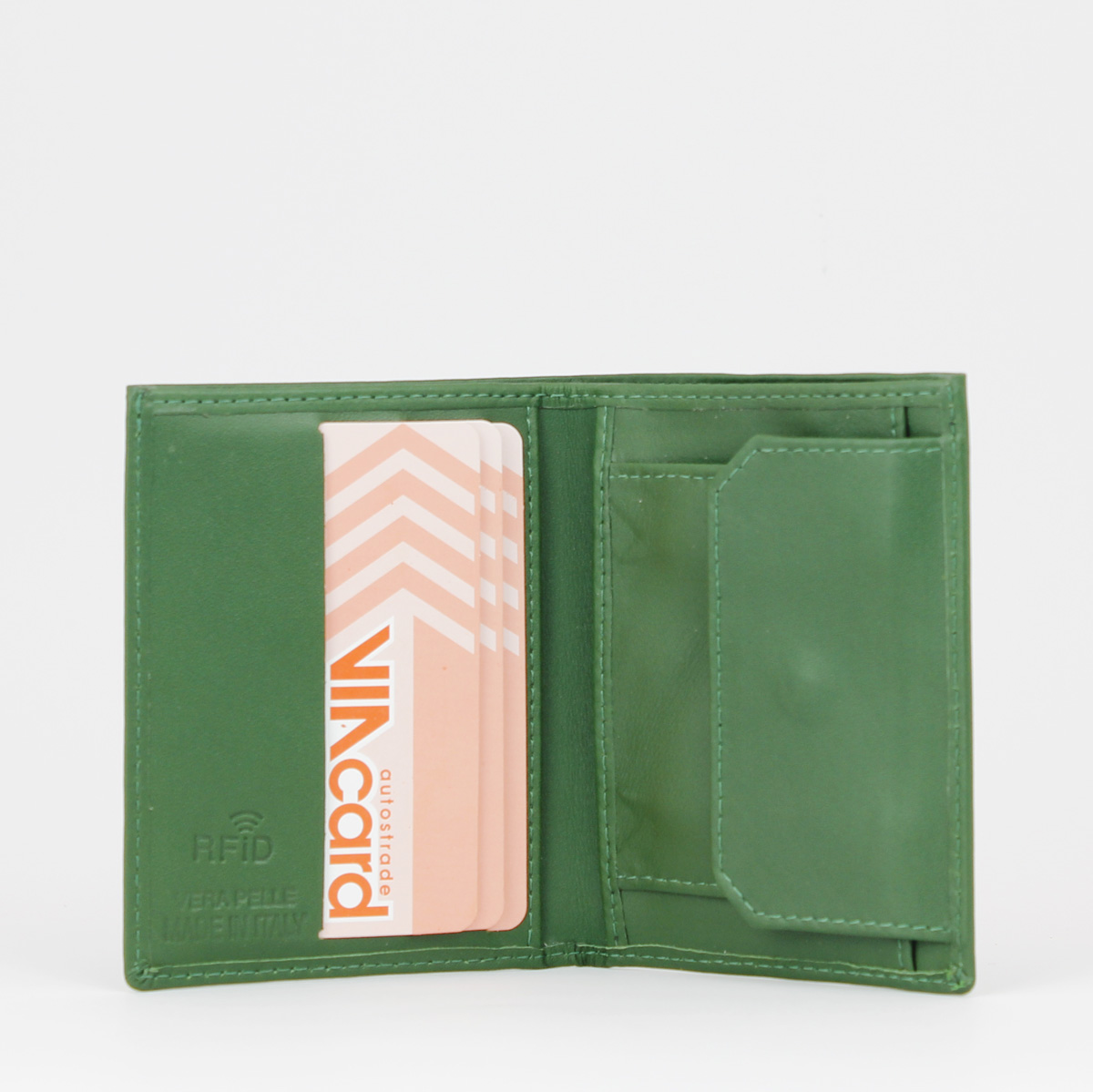 Portafoglio Smart wood Verde, Woodillon