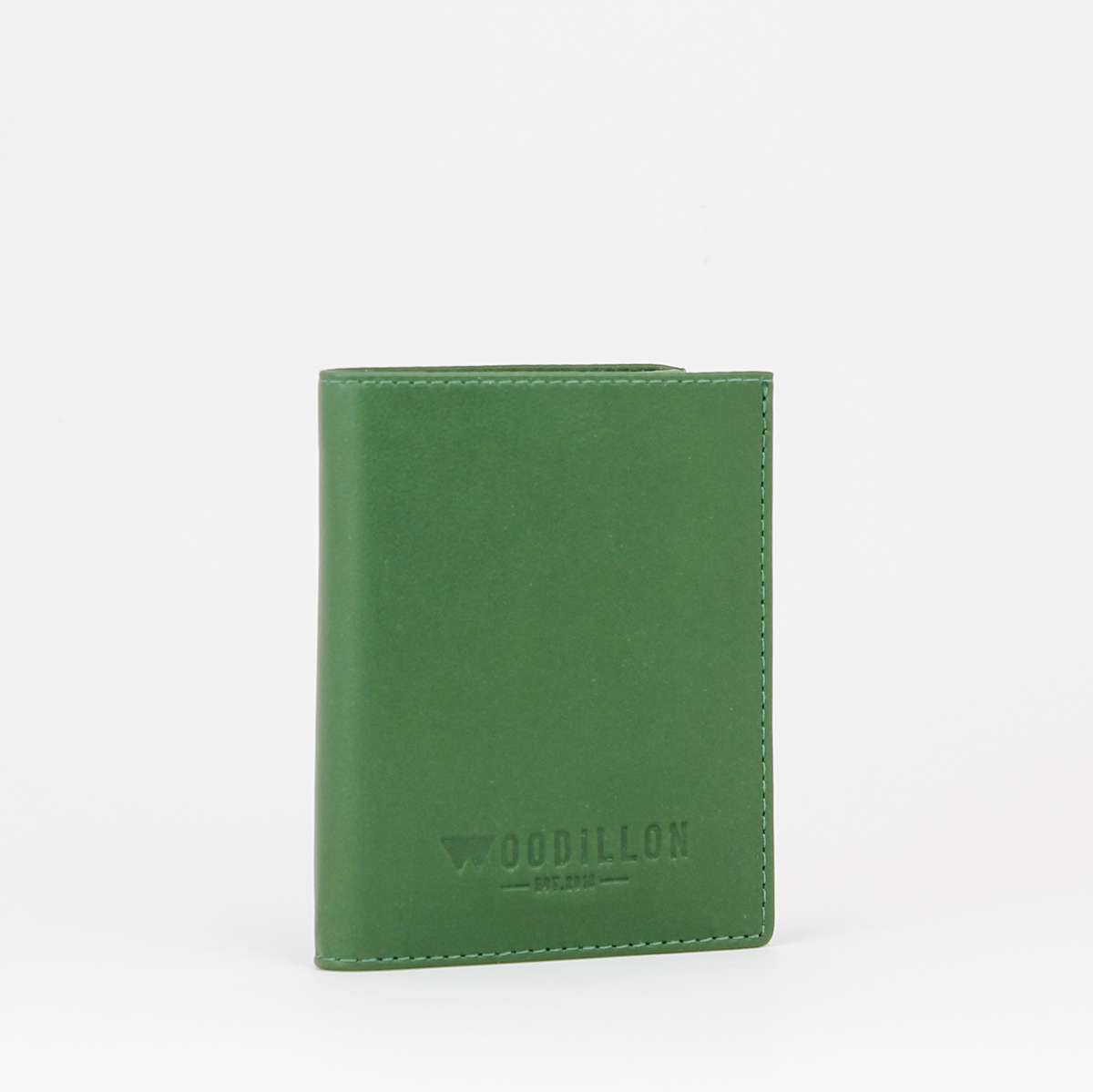 portafoglio smart 76 verde senza elastico, Woodillon