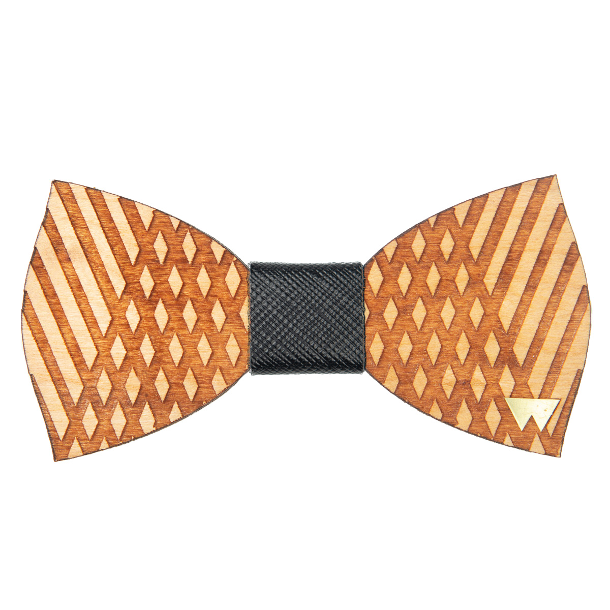 WOODILLON - Gold Wooden Bow Tie