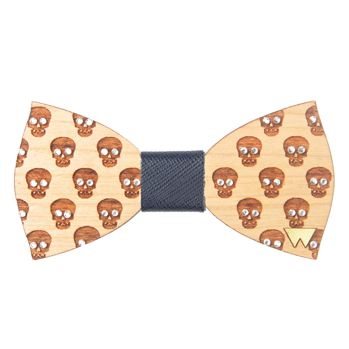 Woodillon- Papillon in legno Skulls Diamond