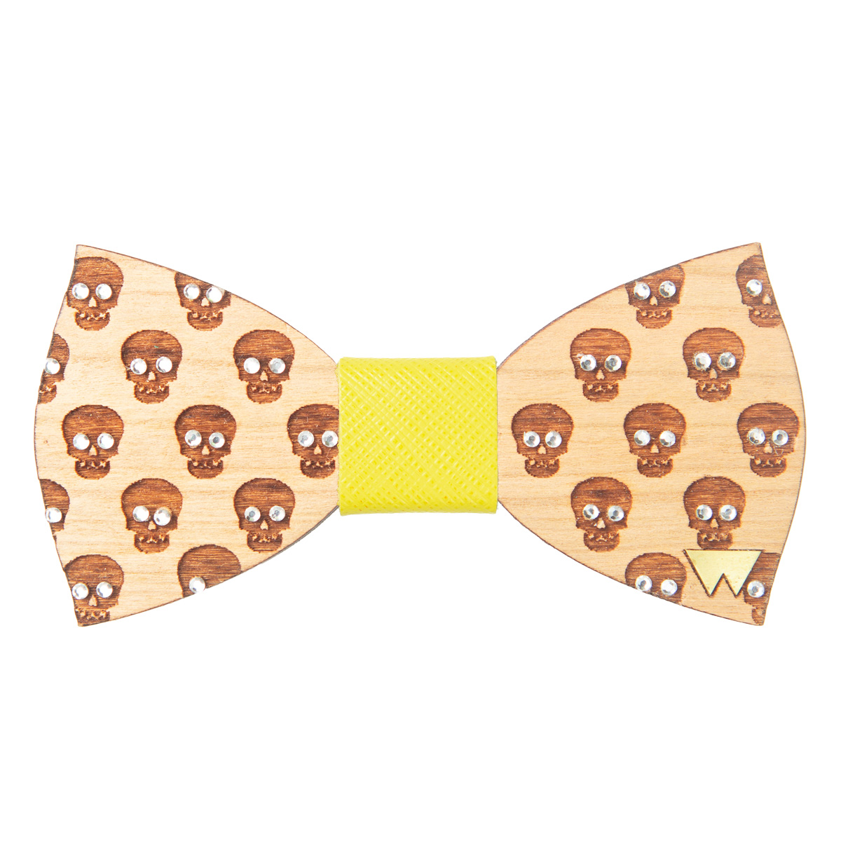 Woodillon- Papillon in legno Skulls Diamond