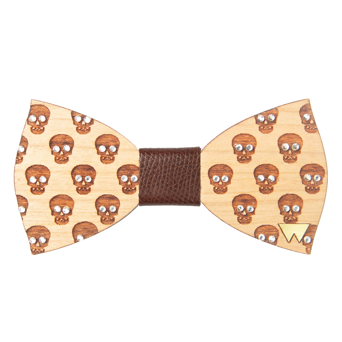Woodillon- Papillon in legno Skulls Diamond