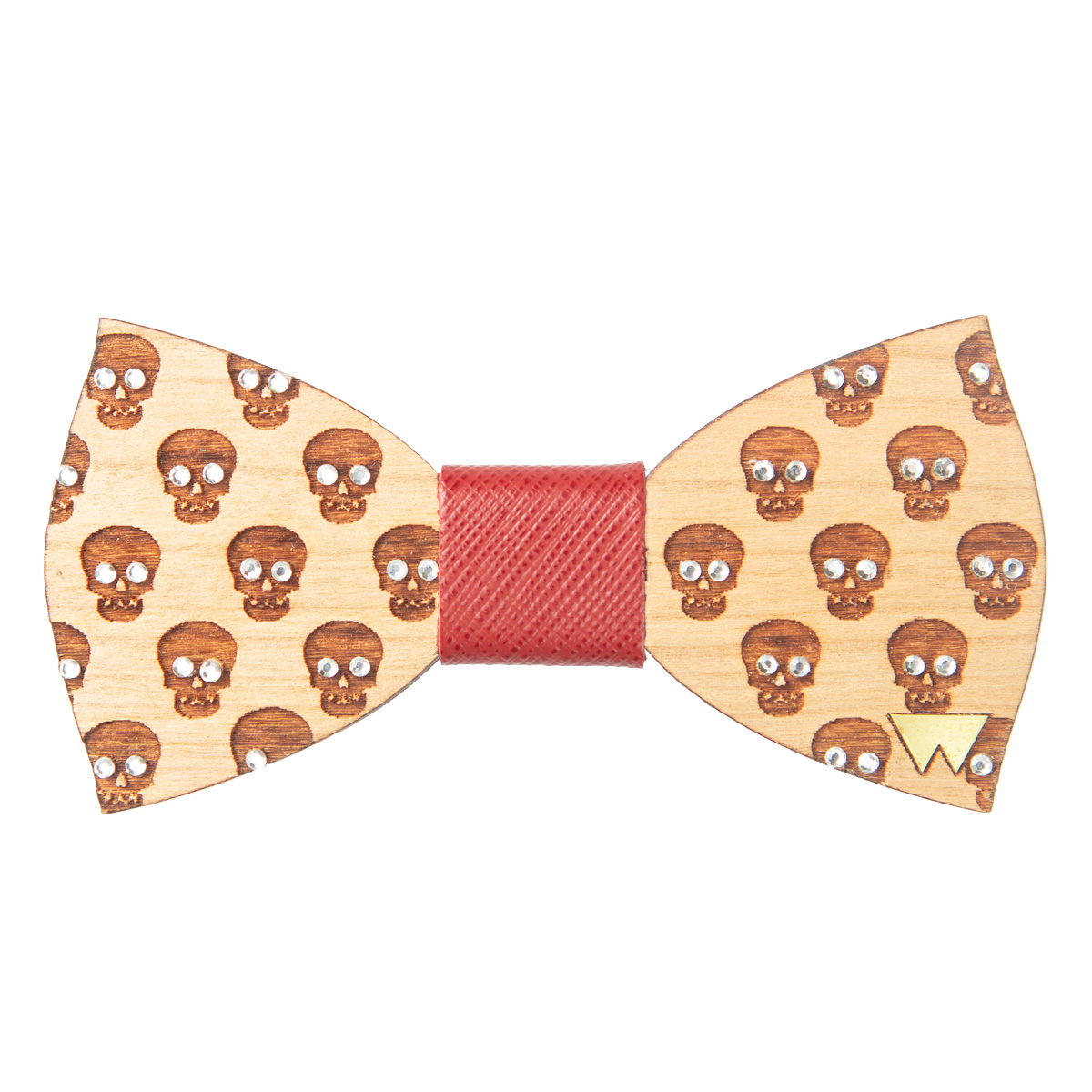 Woodillon- Papillon in legno Skulls Diamond