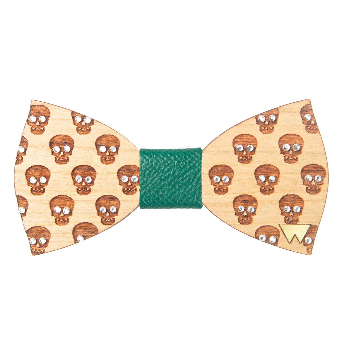 Woodillon- Papillon in legno Skulls Diamond