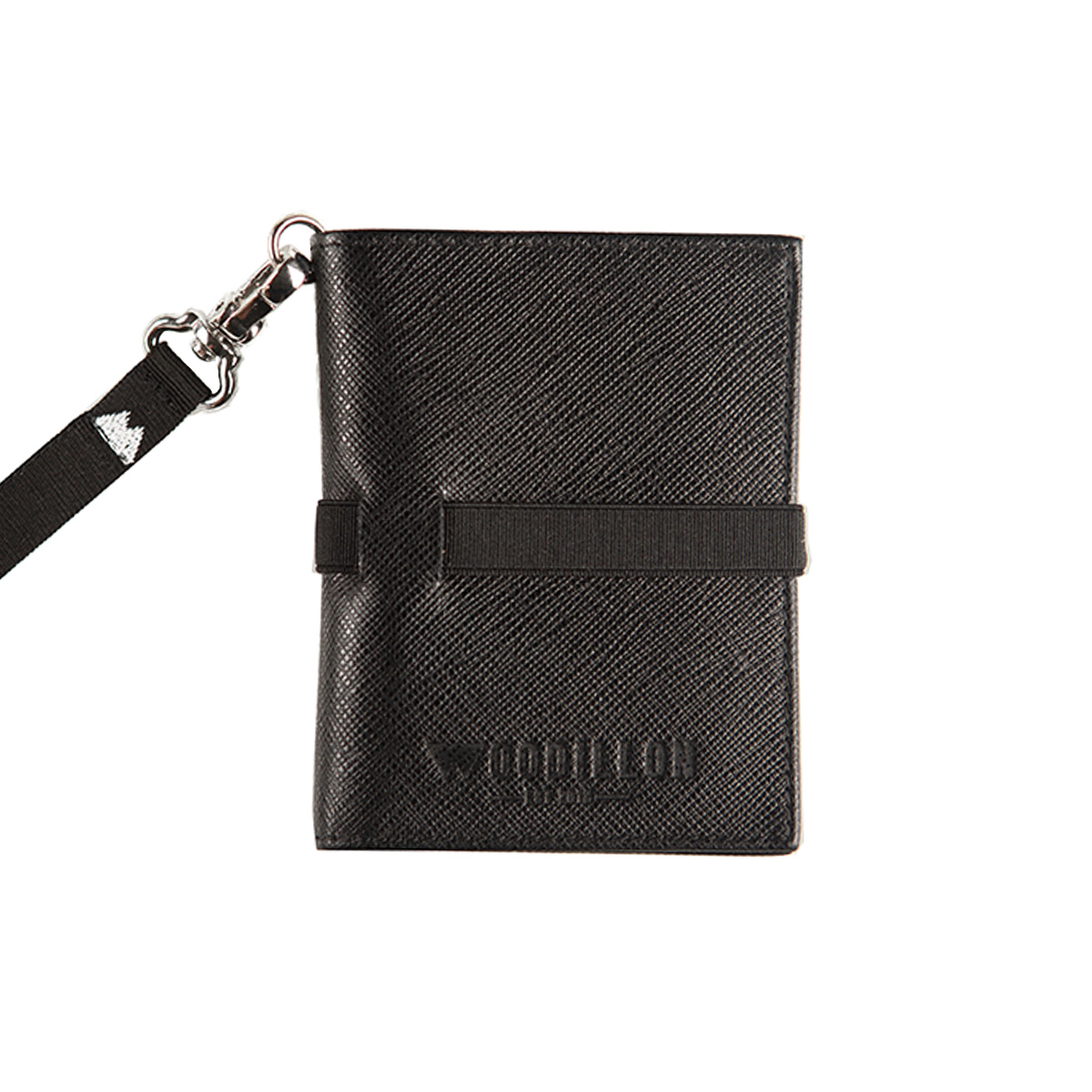 Woodillon Smart Wallet - Black Saffiano Leather