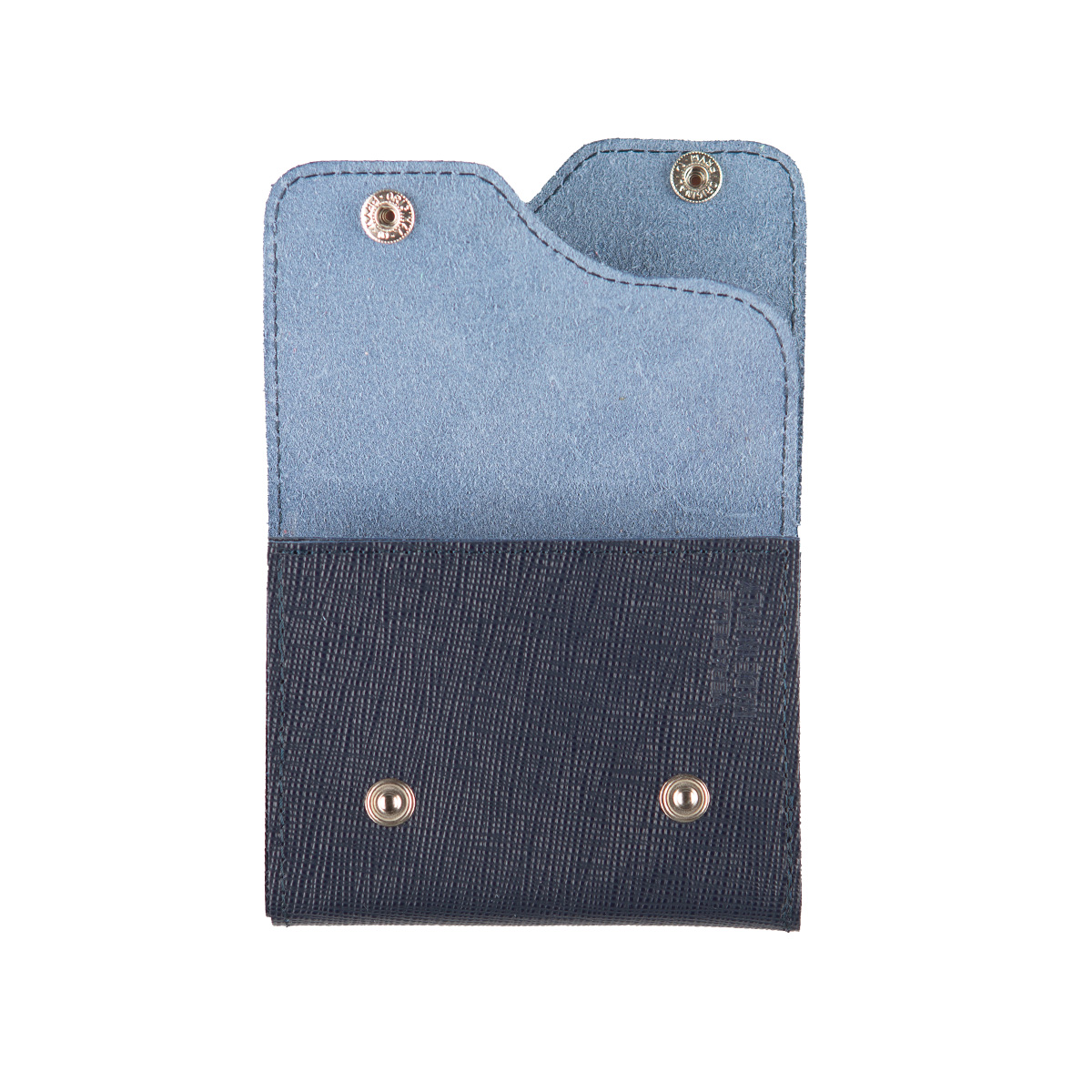 Portafoglio Cash Saffiano Blu - Woodillon