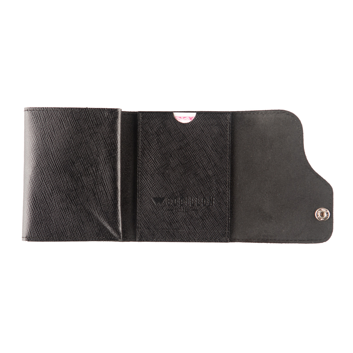 Portafoglio Cash Saffiano Nero - Woodillon