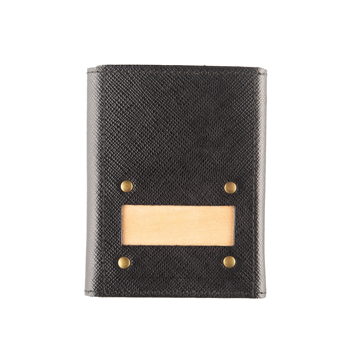 Portafoglio Cash Saffiano Nero - Woodillon