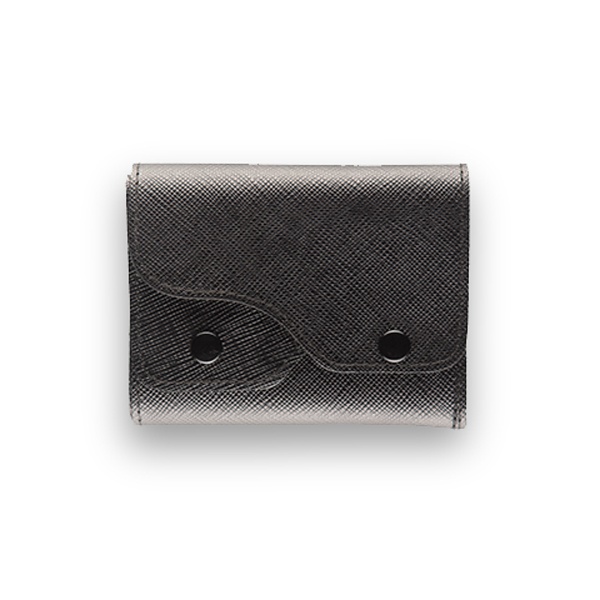 Portafoglio Cash Saffiano Nero - Woodillon