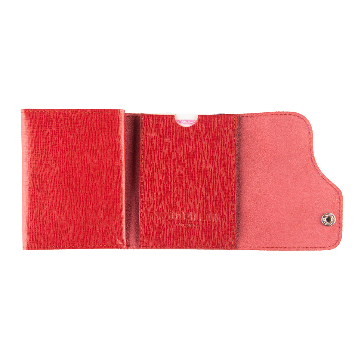 Portafoglio Cash Saffiano Rosso - Woodillon