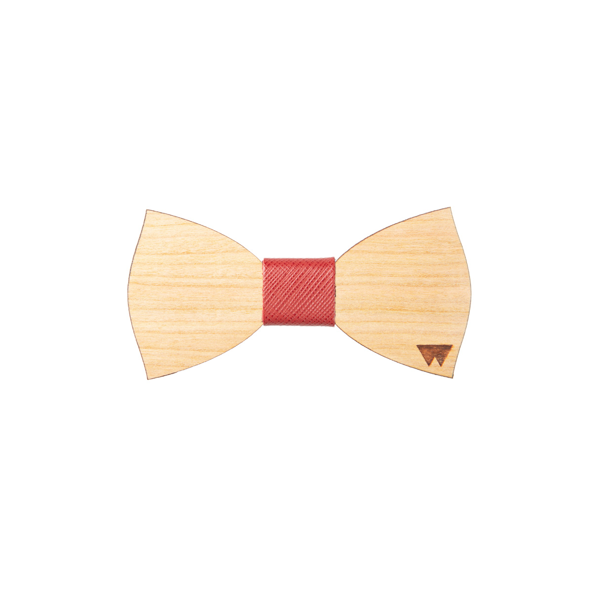 Papillon bimbo in legno Ciliegio marcato Woodillon