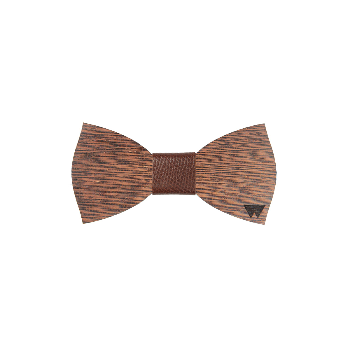 Kids' Wooden Bow Tie in Wengè Wood - Woodillon
