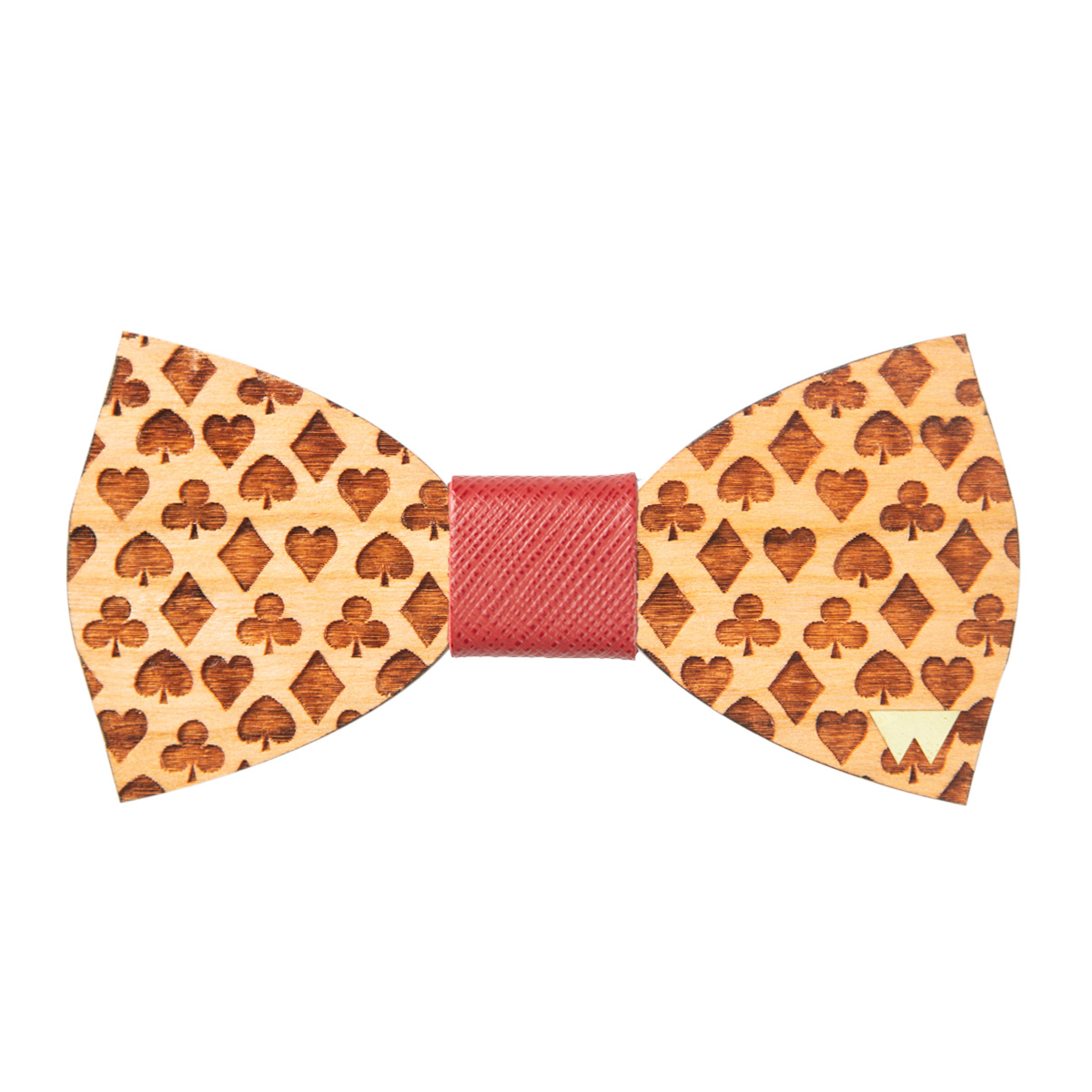 WOODILLON - Poker Wooden Bow Tie