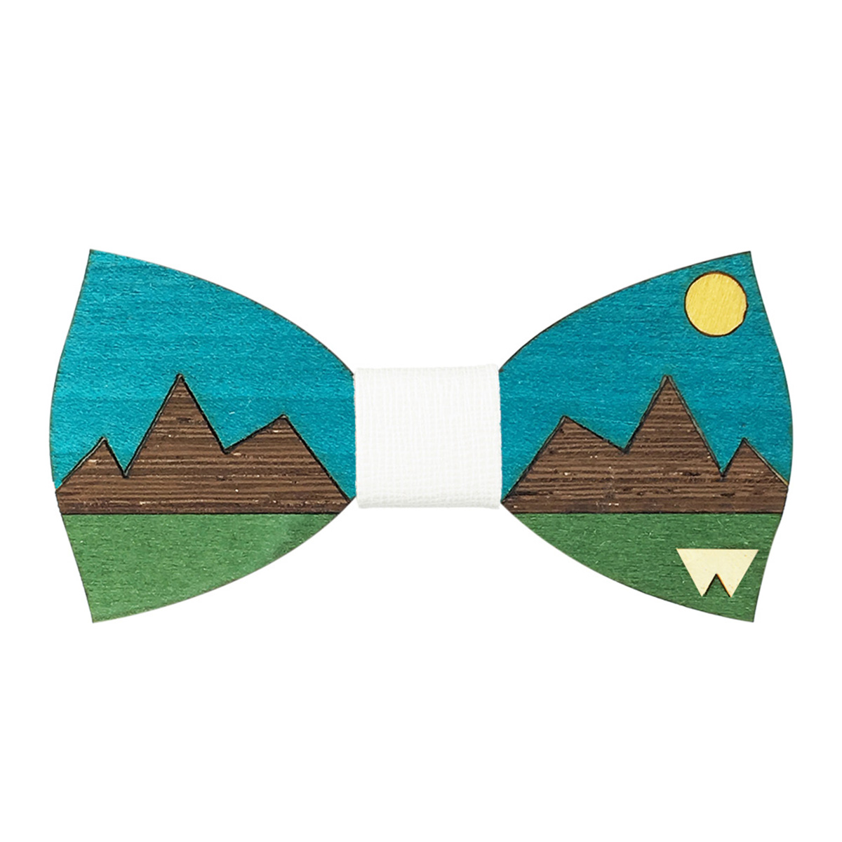 Papillon in legno Landscape marcato Woodillon