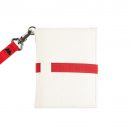 Portafoglio smart white red, marcato Woodillon